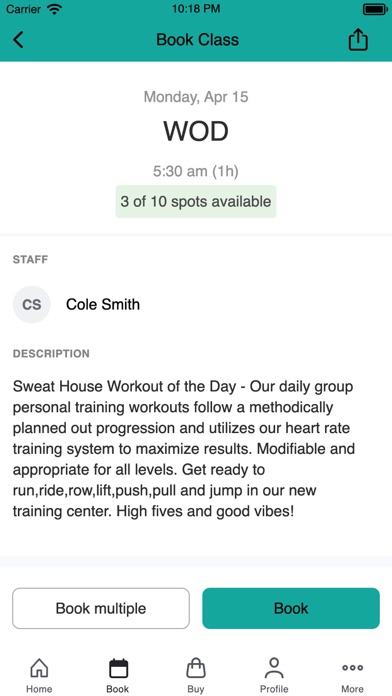 Sweat House Gym Screenshot