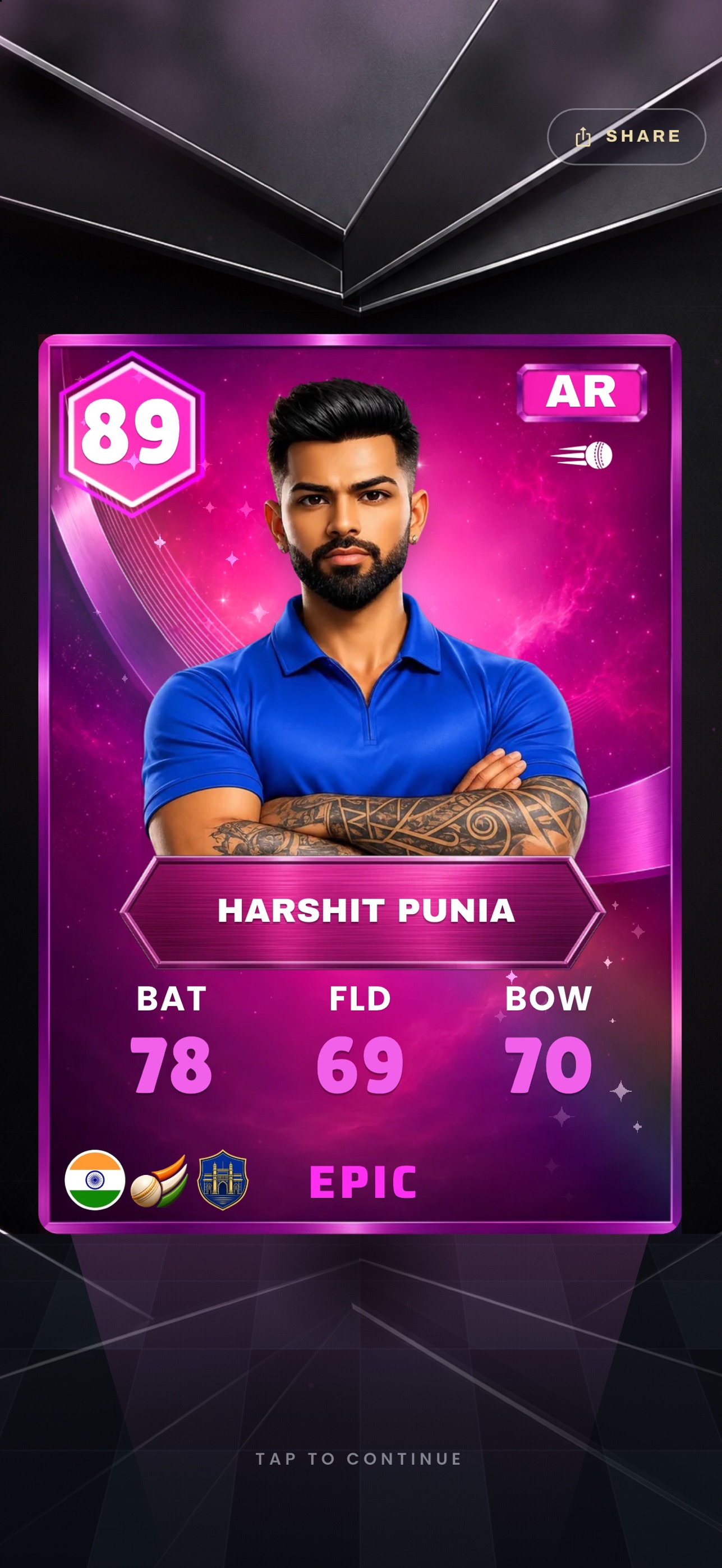 Screenshot 1 of Gully Royale: Cricket Cards