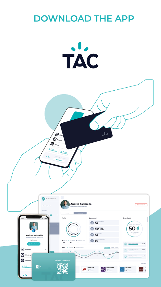 #7. TAC: Digital Business Card (iOS) By: Touch and Contact S.r.l.