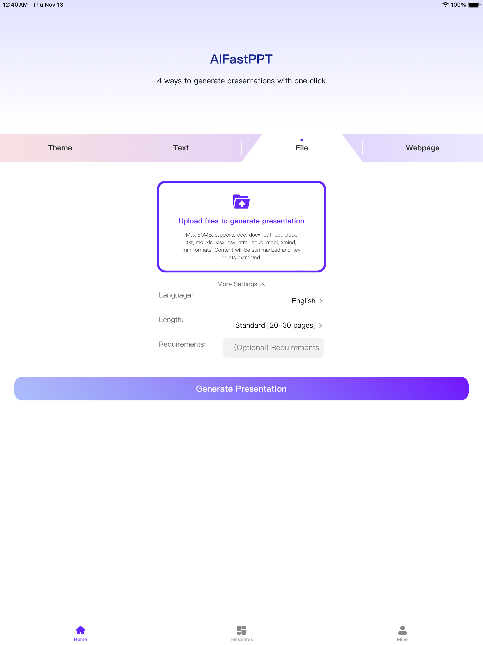 AIFastPPT - Slides Maker