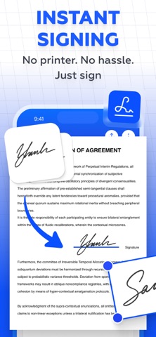 Sign Documents - PDF Signature iPhone screenshot