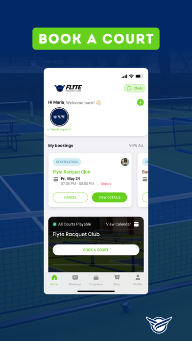 Flyte Racquet Club Screenshot