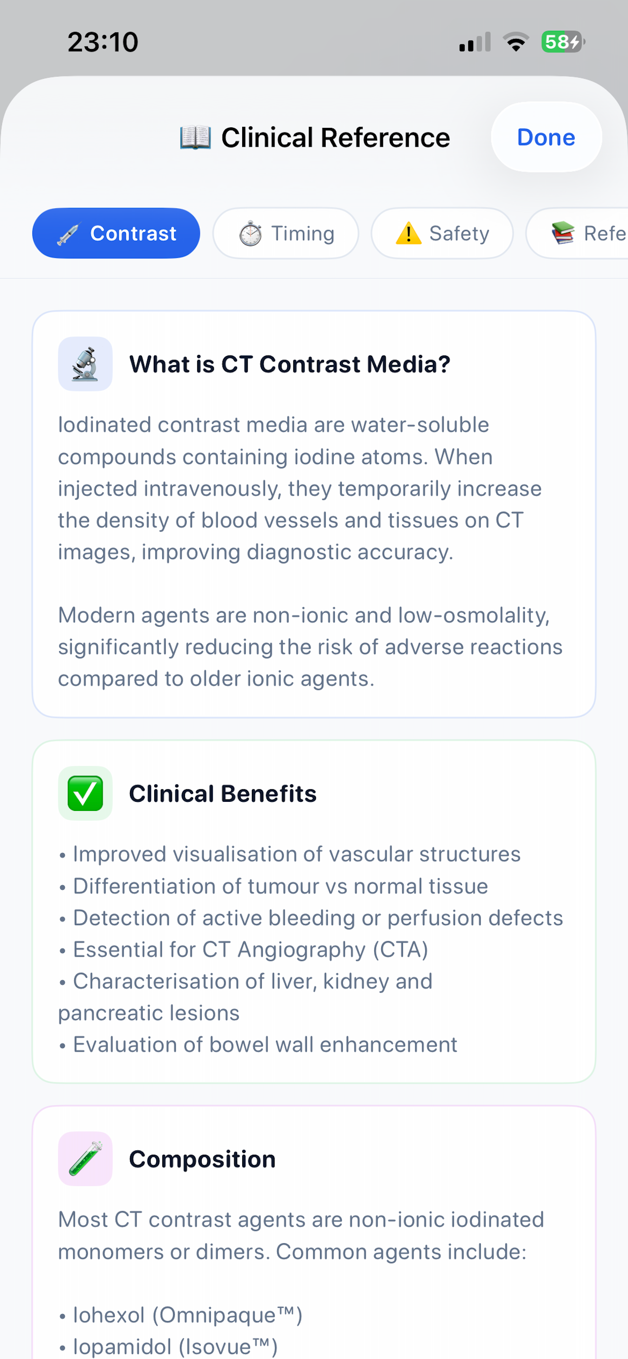 iCT Contrast