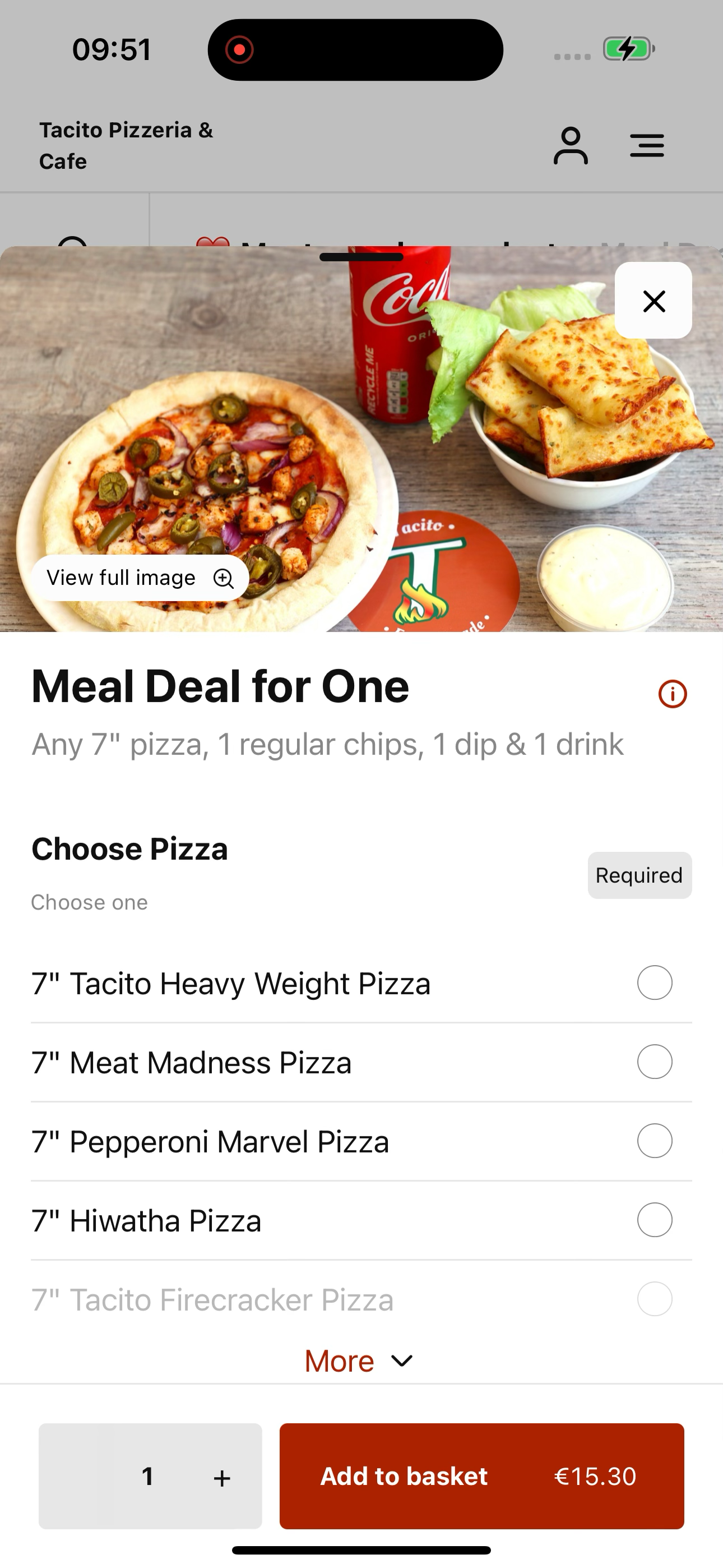 Tacito Pizzeria & Cafe IE screenshot 4