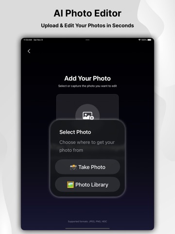 AI Photo Editor - Face Makeup iPad screenshot