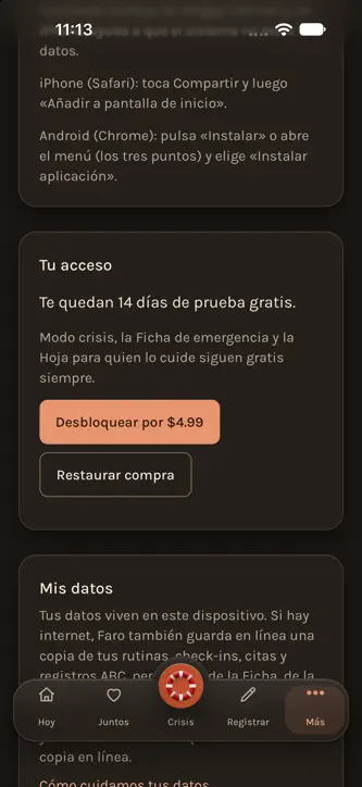Faro: Autism Families screenshot 2