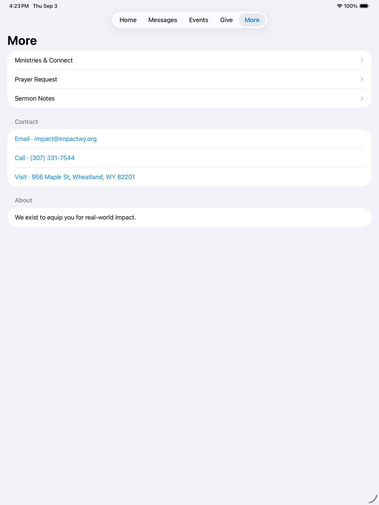 Screenshot 10 of Impact Ministries Wheatland