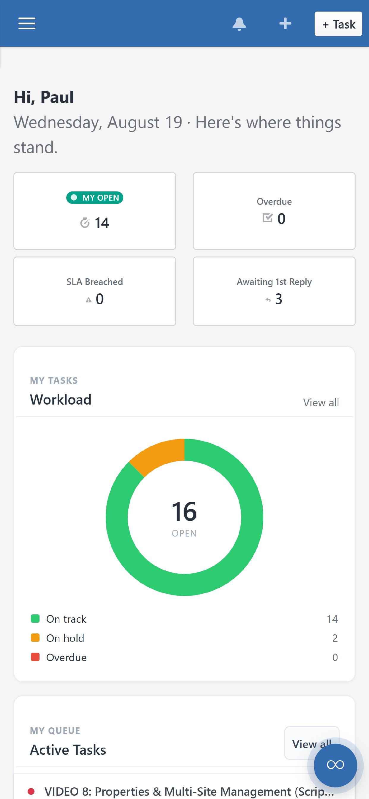 Screenshot 1 of Vertask App