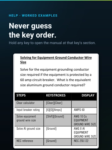 Electrical Calc Elite iPad screenshot