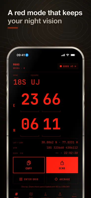 Land Nav: MGRS & UTM Compass screenshot 6 of 6