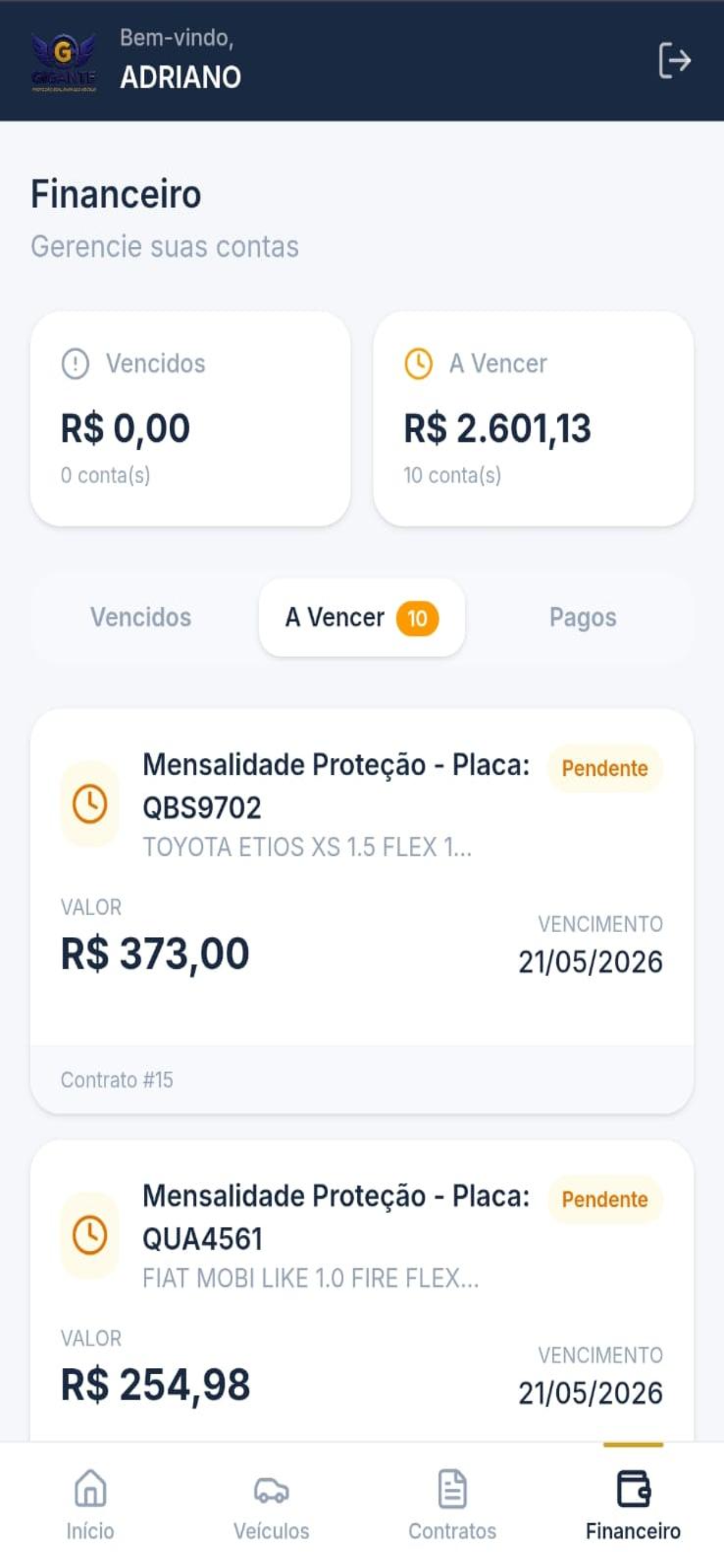 Gigante Proteção Veicular screenshot 6