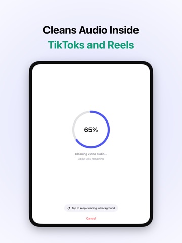 Dereverb - Echo Remover AI iPad screenshot