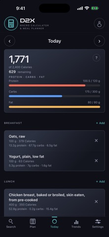 D2X Macro Calculator & Planner Screenshot 1 of 9