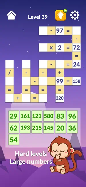 Math Cross: puzzle word screenshot 2