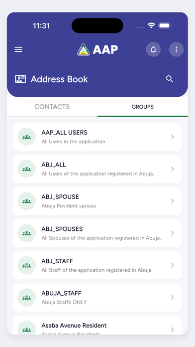 App screenshot