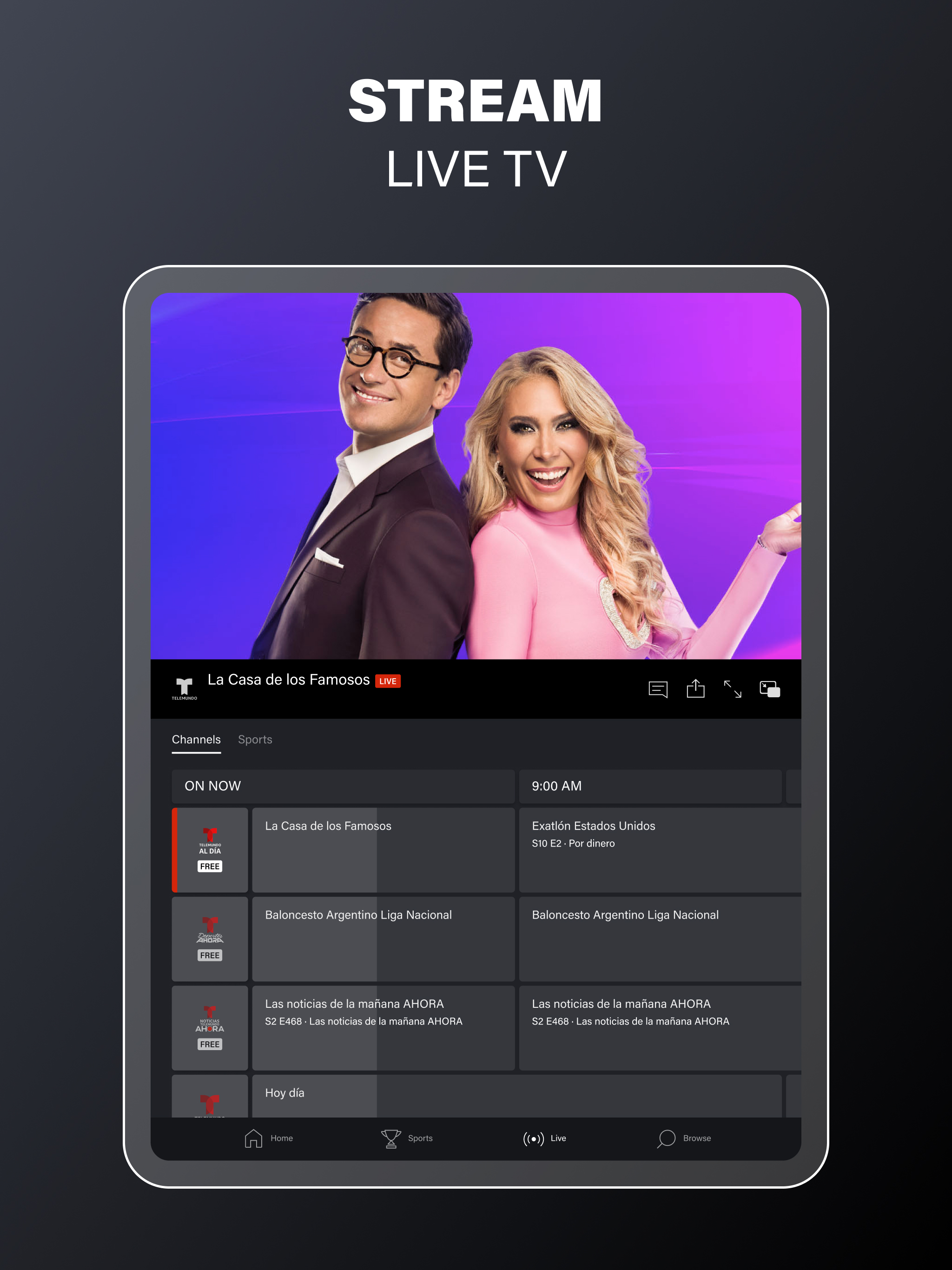 Telemundo: Series y TV en vivo