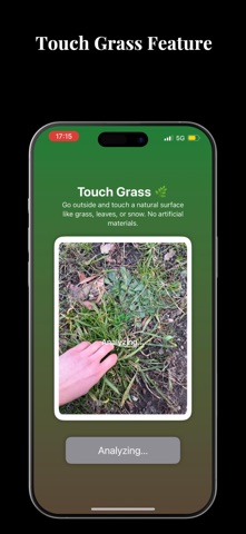 touch grass: focus ScreenDetox Screenshot 3 of 5