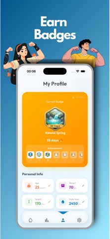 MyWater:Tracker Drink Reminder iPhone screenshot