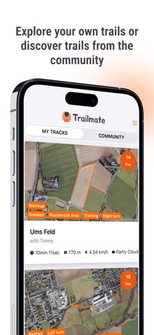 Trailmate Mantrailing iPhone screenshot