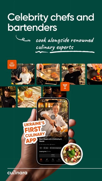 Culinara: Chefs’ Video Recipes iPhone screenshot 3 - Food & Drink app