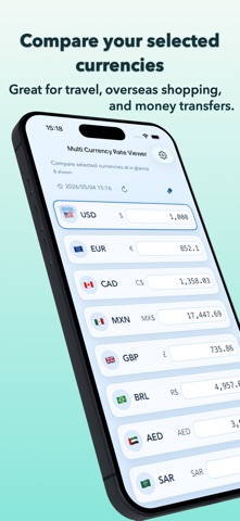Multi Currency Rate Viewer Screenshot 1 of 5