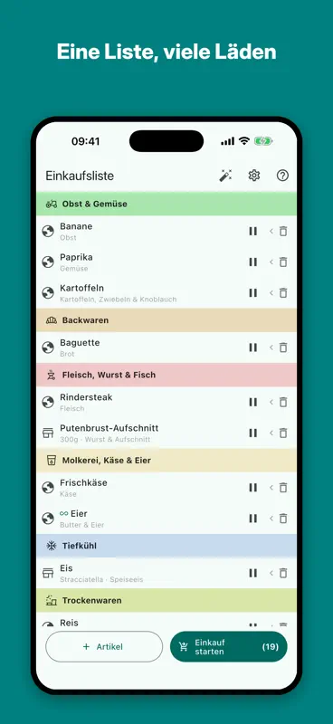 Aisly: Lernende Einkaufsliste screenshot 2 of 7