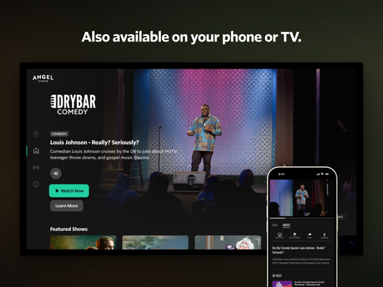 Angel: Stream TV & Movies iPad screenshot 7 - Entertainment app