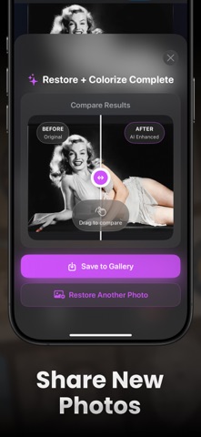 AI Photo Fix Restore: Restorix iPhone screenshot