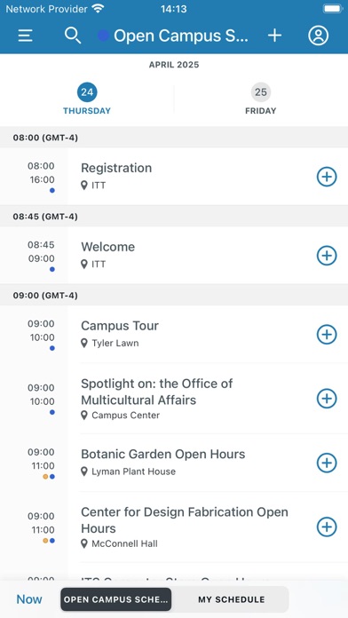 Smith College Admission Events Screenshot