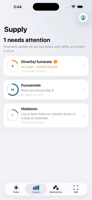 Meds Ahead: Supply Tracker screenshot 2