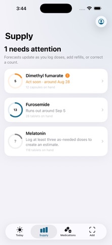 Meds Ahead: Supply Tracker Screenshot 2 of 3
