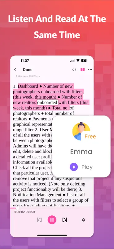 PDF Text To Speech: Crikk screenshot 4 of 7