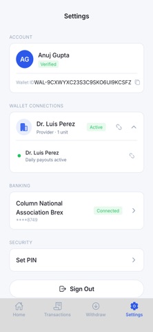 heva Wallet screenshot