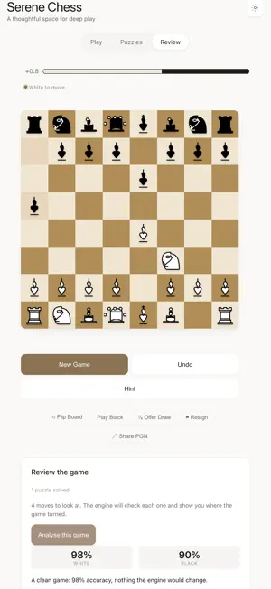 Serene Chess: Puzzles screenshot 2
