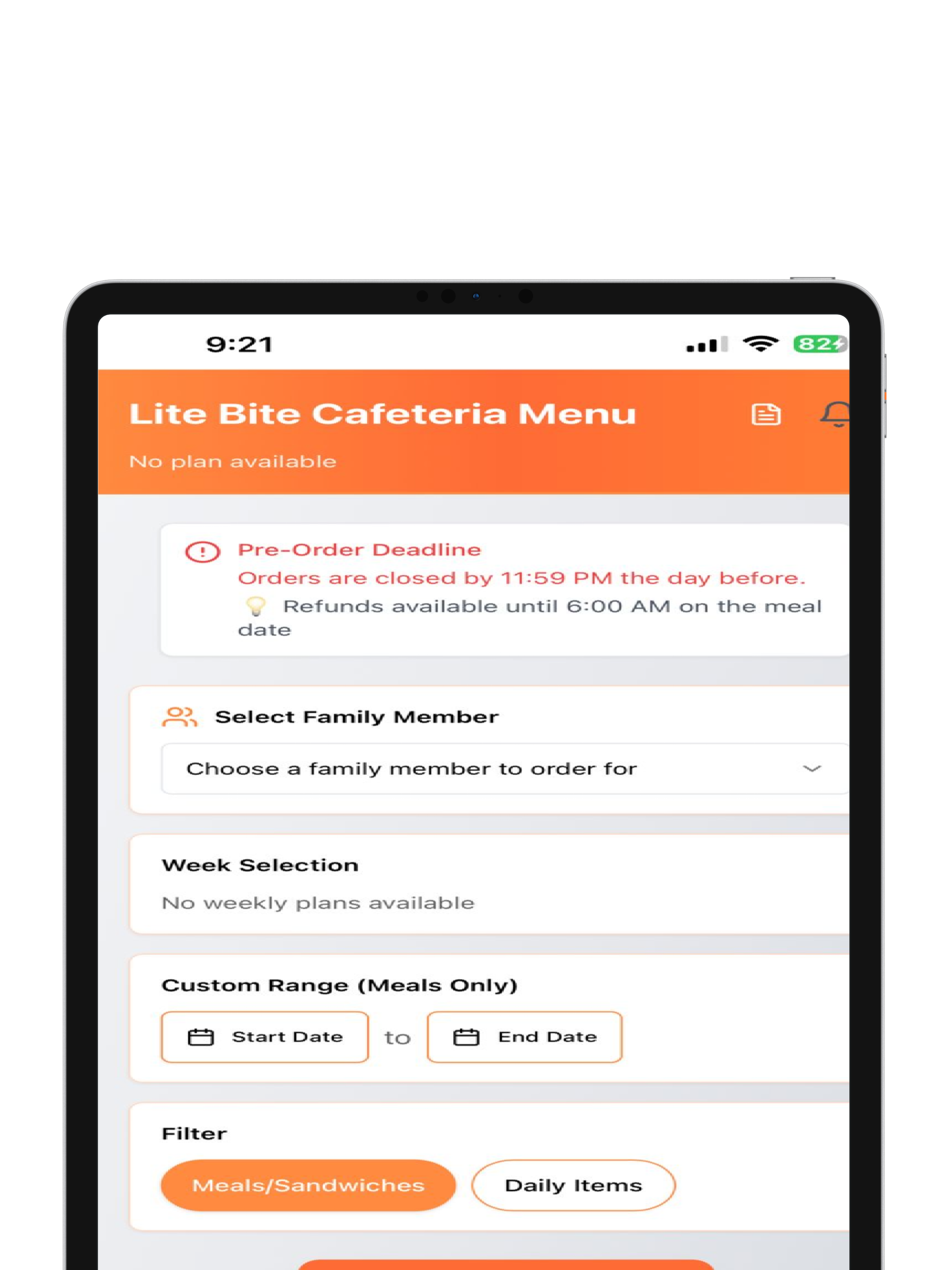 Lite Bite Cafeteria System screenshot 16