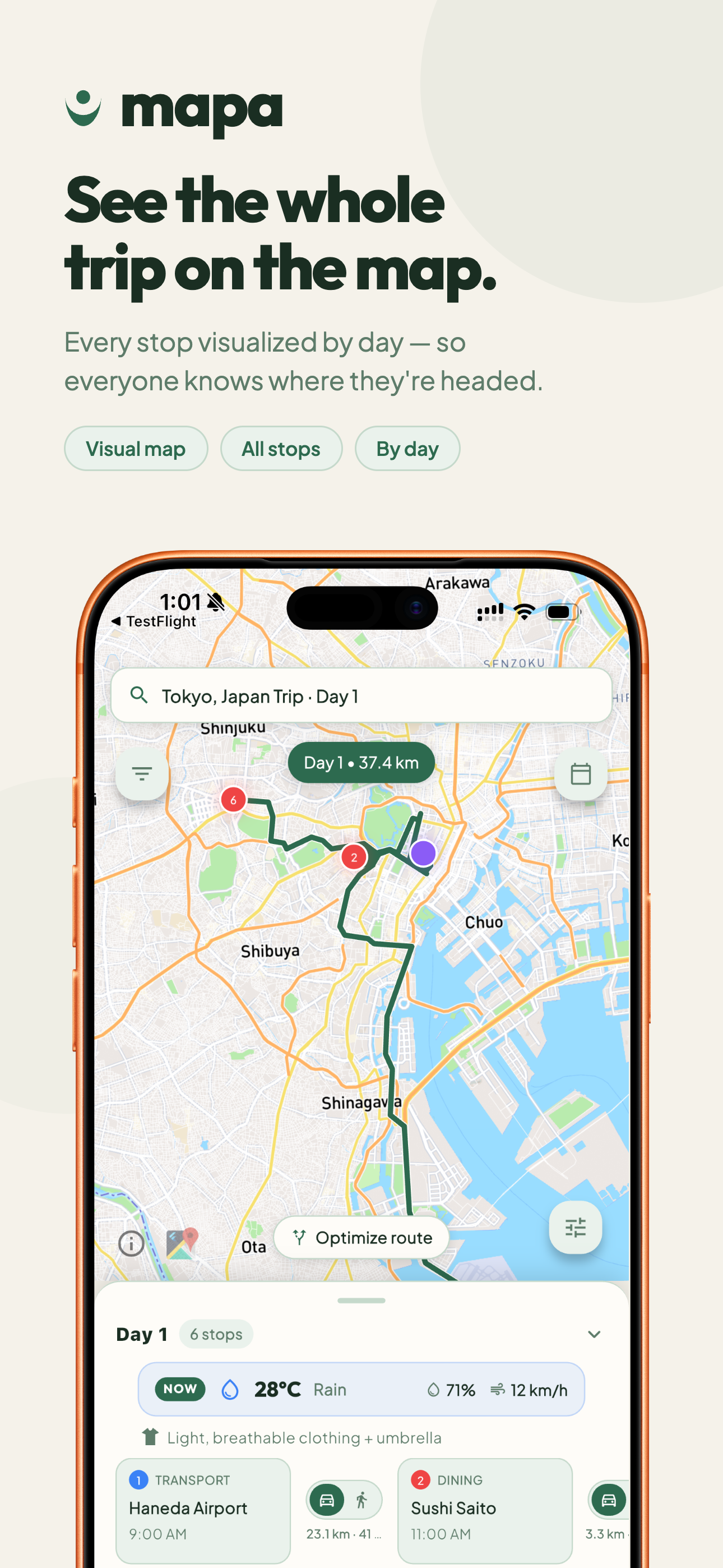 mapa - Group Travel Planner screenshot 2