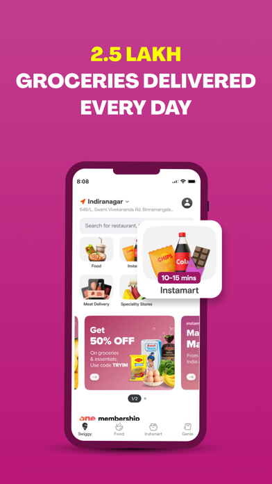 Screenshot #3 pour Swiggy: Food Instamart Dineout