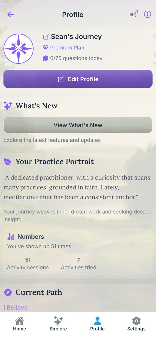 Screenshot #2 pour InnerCompass: Spiritual AI