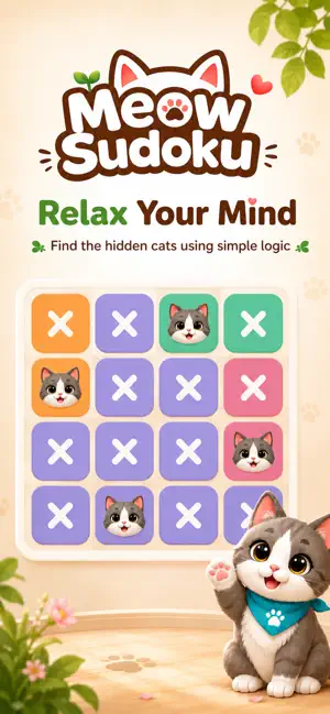 Meow Sudoku: Cat Puzzle Games screenshot 1