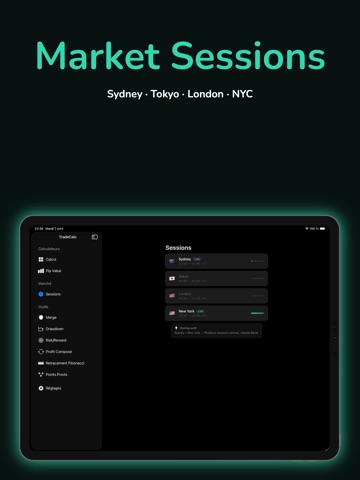 TradeCalc Position Size Calc iPad screenshot