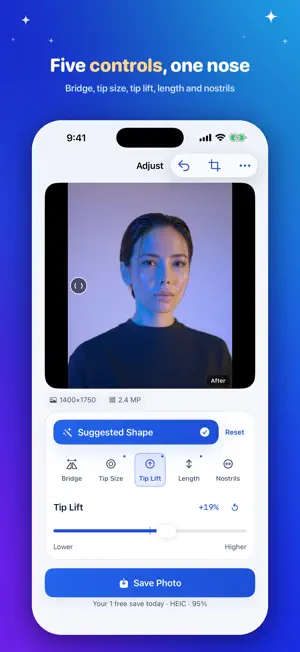 Nose Editor: Reshape & Retouch screenshot 2