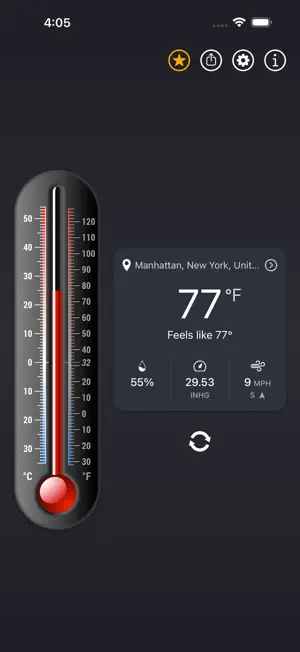 Thermometer++ App screenshot 1