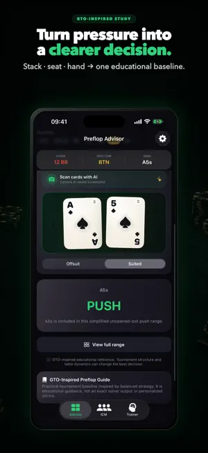 Poker ICM: Blinds & Ranges screenshot 1