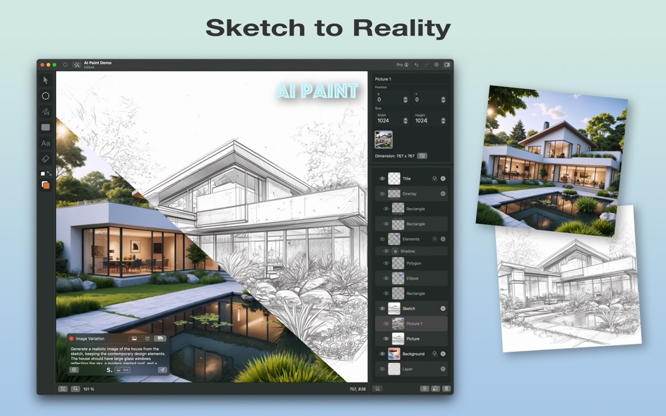 #3. AI Paint (macOS) 由: Smart-Byte GmbH