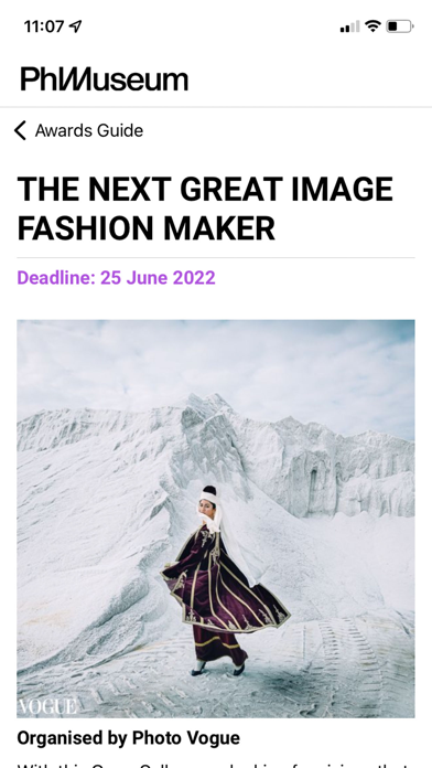 Photo Awards Guide by PhMuseum Screenshot
