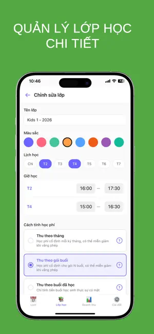 Quản Lý Lớp Dạy Thêm screenshot 2