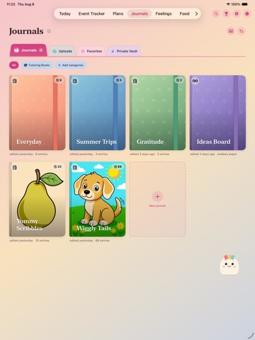 DailyMe: Journal, Diary & Mood iPad screenshot