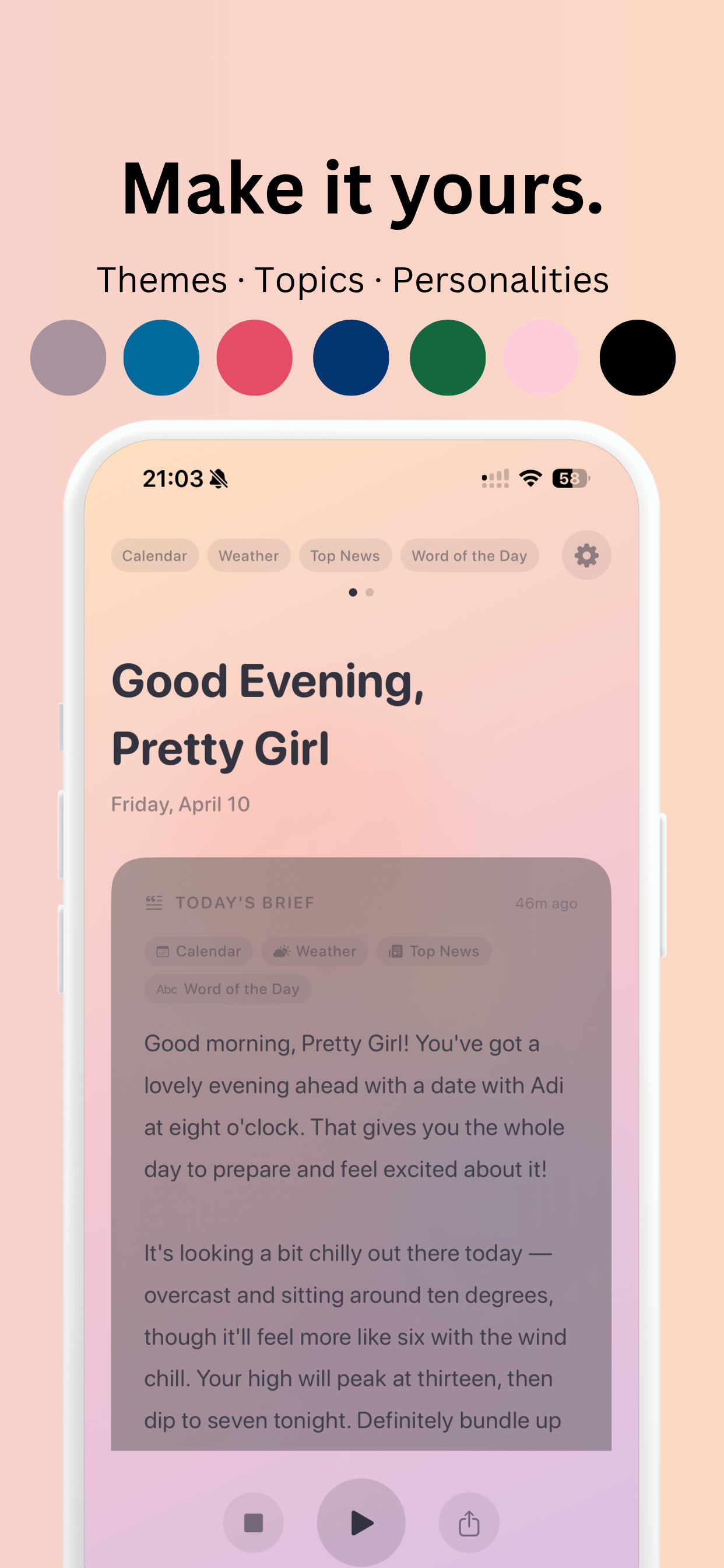Voya Flow: Morning Brief screenshot 4