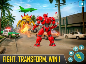 Octopus Robot Car Game 3D- War iPad screenshot