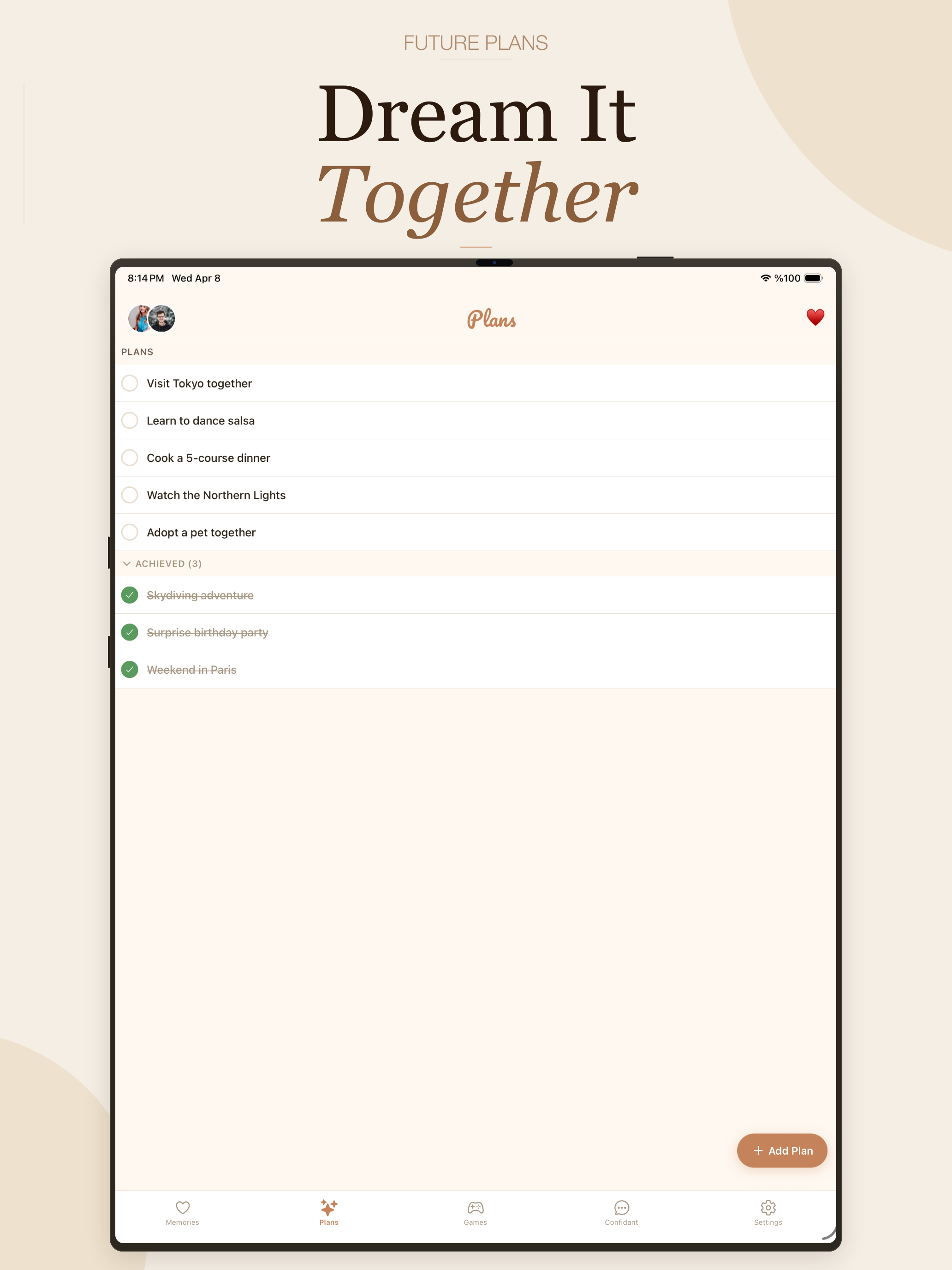 Twory: Couple Games & Journal